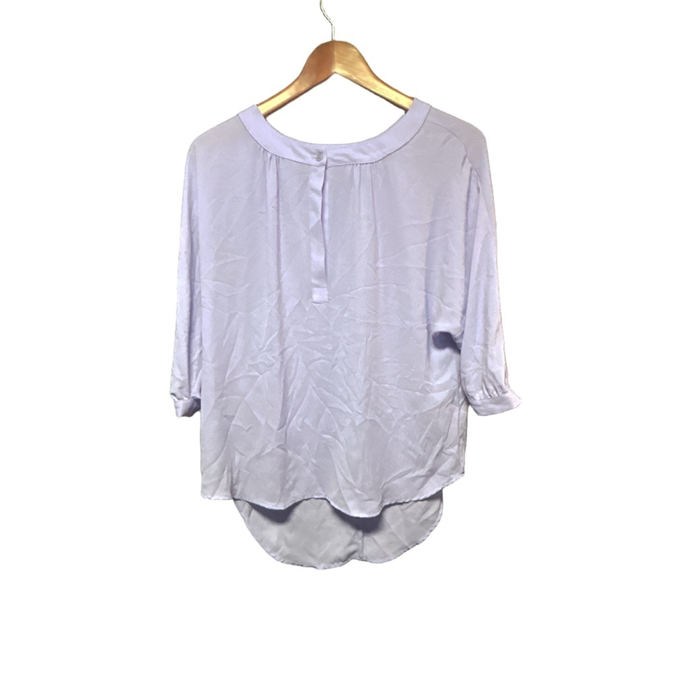 Glam Blouse Women's Size Small Purple 3/4 Sleeve - Picture 2 of 6